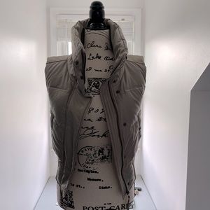 Gray/Silver Express puffer vest